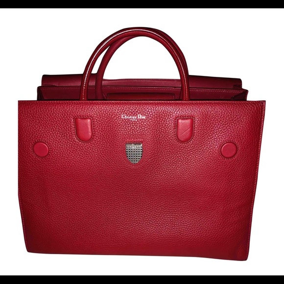Authentic Christian Dior DIOREVER BAG deep red - Picture 2 of 8